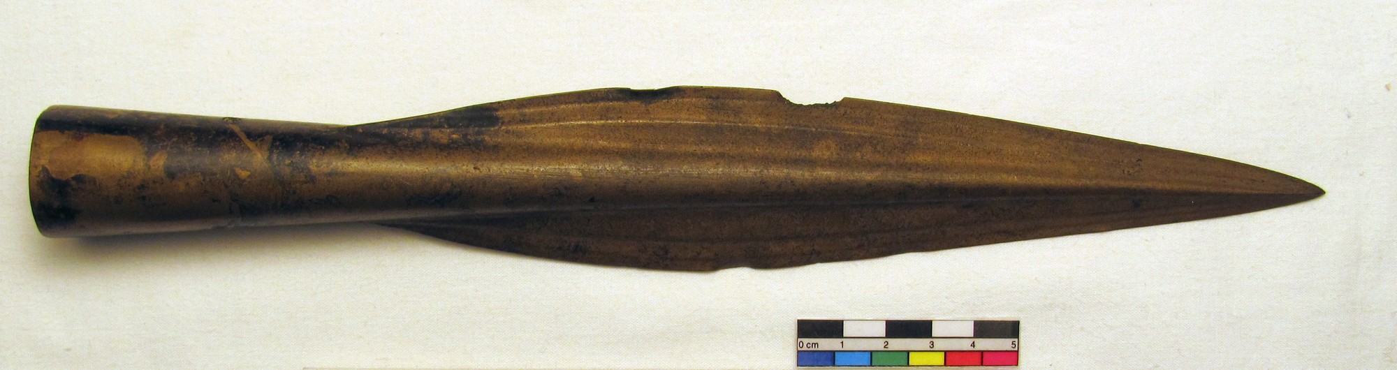Example of a LBA socketed spearhead (1891,0514.6) originating from the Roots Collection, now in the BM © Trustees of the British Museum